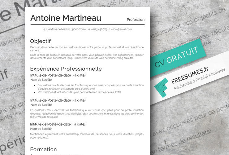 modele cv conservateur